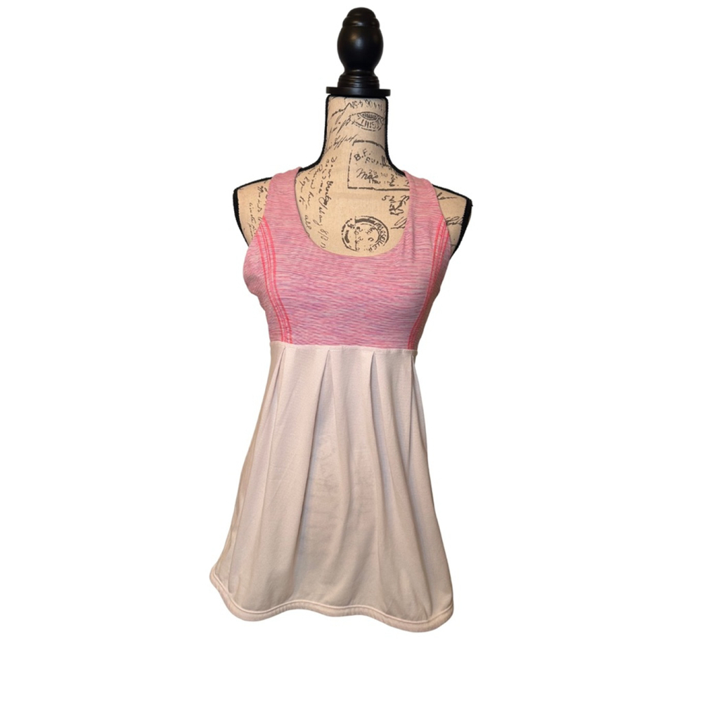 Lululemon Sz 8 Power Dance Tank Top White Wee Are From Space White April Multi